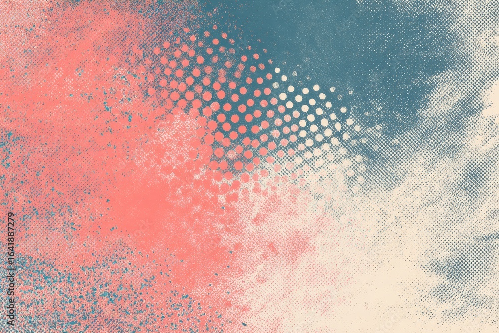 Poster colorful abstract art featuring soft textures and vibrant hues in a dynamic composition
