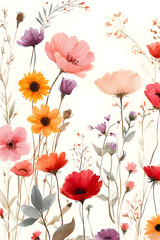 pink and white flowers