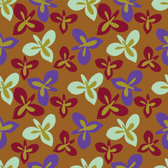 Beautiful ditsy floral pattern with cute abstract flowers Digital Dupatta Design and pattern
