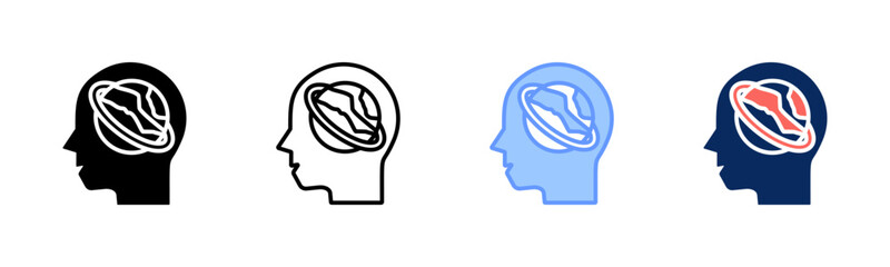 Thought Orbit icon set multiple style collection