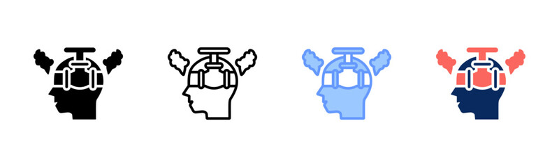 Creative Pressure icon set multiple style collection