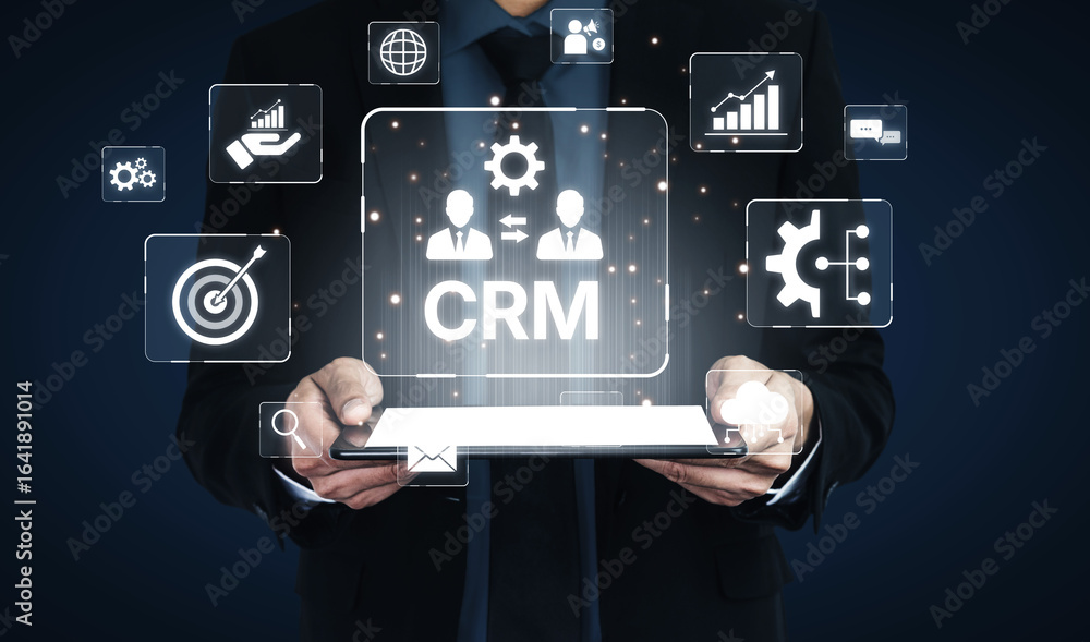 Poster crm platforms improve customer relationships through data analysis, crm communication tools, and aut