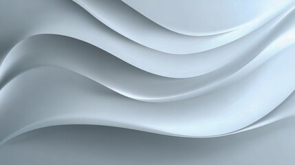 Obraz premium Abstract White Wave Background Texture: Modern Minimalist Design for Creative Projects and Digital Art