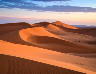 Desert Dunes at Twilight.