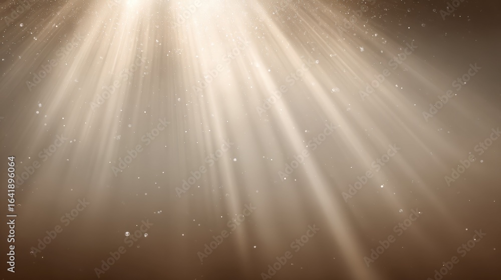Poster rays of light streaking through dust particles, revealing depth and mystique in a mesmerizing displa