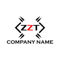 ZZT letter logo, ZZT letter logo design, ZZT monogram logo, ZZT corporate logo, ZZT creative logo