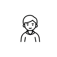 cartoon character of man