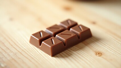 Assorted Milk Chocolate Bars on Wooden Background – Sweet Confectionery Flat Lay