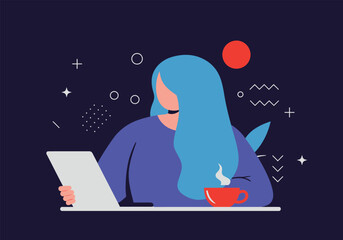 Modern Flat Vector Illustration of People Lifestyle Template