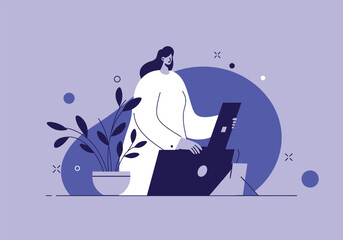 Modern Flat Vector Illustration of People Lifestyle Template