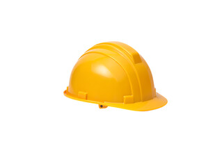 Fototapeta premium Standard Bright Yellow Hard Hat for Construction and Industrial Safety