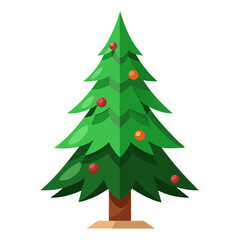 Fototapeta premium christmas tree vector illustration