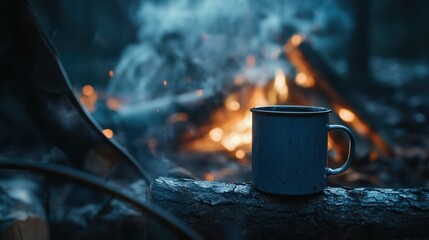 Campfire Night: A Cozy Mug by the Embers