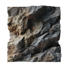 Close-up view of textured rock face