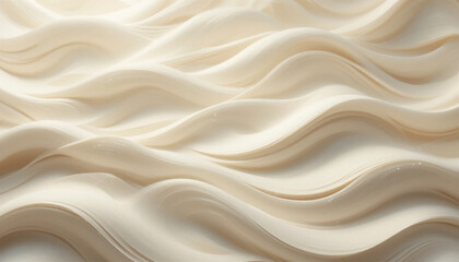 Obraz premium Abstract waves of creamy texture create a stunning, elegant, and modern design perfect for backgrounds