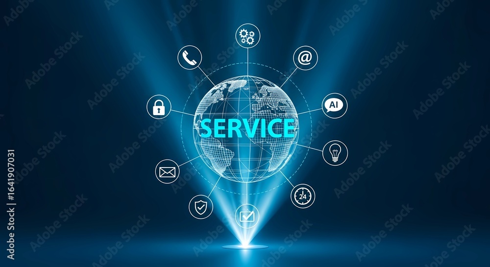 Poster generative ai powering the future of global service networks