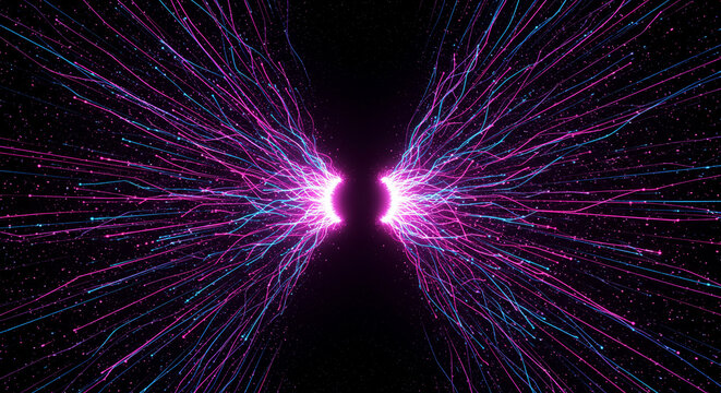 High-Energy Particle Collision Trails