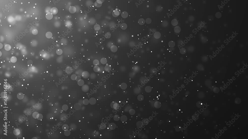 Poster white shining particles abstract background with stars dust. futuristic glittering fly movement flic