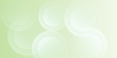 Minimalist banner background, pastel colorful, Light green modern gradations. Circle effect style geometric, abstract background. Vector Illustration eps10