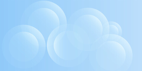 Smooth Abstract Background With Gradient Colors and Circular Overlays in Blue Hues