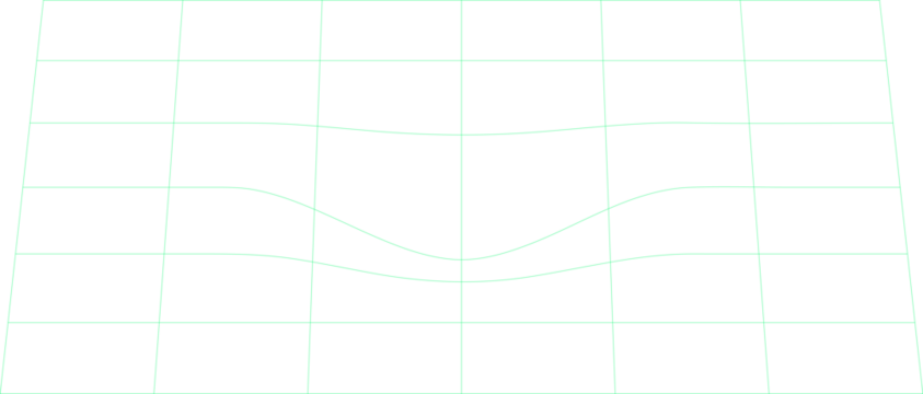 Warped Digital Grid Lines