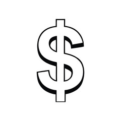 Obraz premium Dollar currency symbol money finance