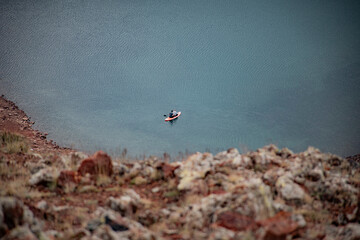 kayaking in the mountains