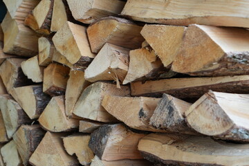 Stacked Firewood Logs Texture