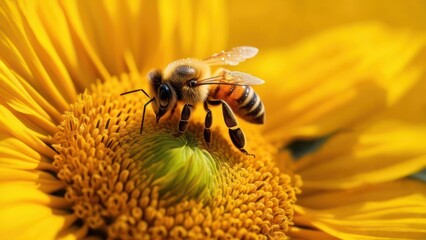 Honeybee on Sunflower (1)