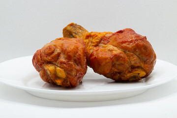 roasted chicken wings with vegetables