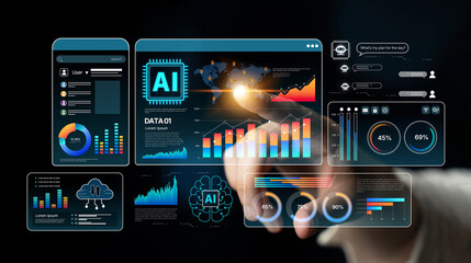 AI Assistant Brain Processor with LLM Technology, Big Data, Machine Learning, Generative AI for Business Support, Future Agentic AI Technology and Artificial Intelligence Prompt Engineering. Spline
