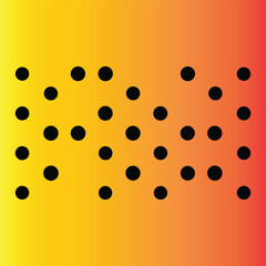 Abstract Black Dots on Warm Gradient Background