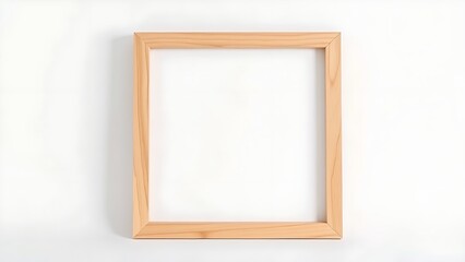 Minimal wooden frame showcased on a white background with clean design and studio lighting.