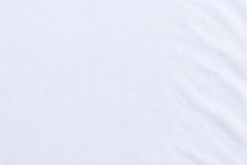 Obraz premium Clean White Fabric Texture Background with Subtle Wrinkles for Mockups and Design Overlays