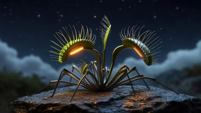 Night-glowing Venus flytrap