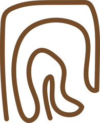 hand drawn vector illustration of a line