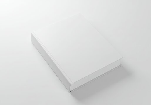 A stack of blank white paper sheets isolated on a white background, viewed from an angle