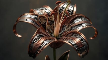 Ornate metallic flower (1)