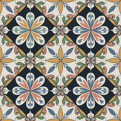 Fototapeta premium vector illustration hires Collection of High-Resolution Abstract Seamless ornament Patterns with Diverse Designs and Textures 