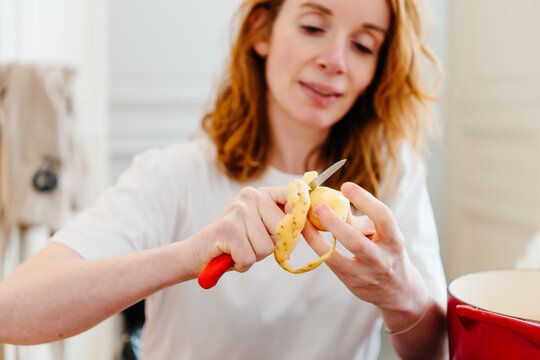 Cooking with potatos