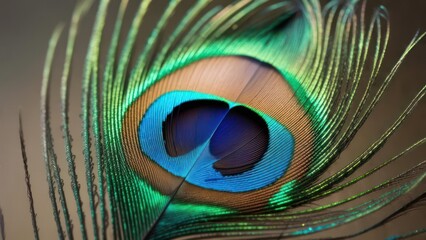 Obraz premium Peacock feather detail