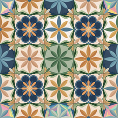 Fototapeta premium vector illustration hires Collection of High-Resolution Abstract , Seamless ornament Patterns with Diverse Designs and Textures 