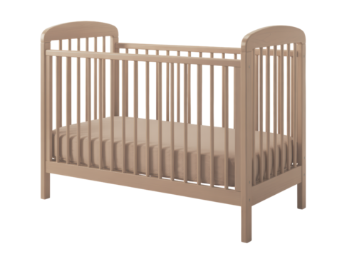 Wooden Baby Crib with Mattress
