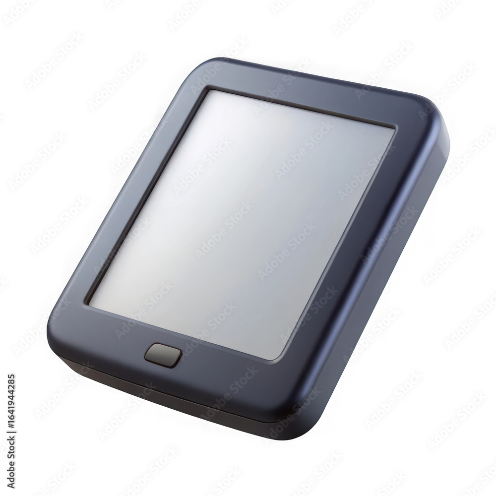 Poster 3d e reader device isolated on transparent background