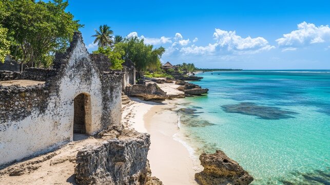 Gedi, in Watamu, Kenya, is an ancient town with ruins.  It's a historical site on Kenya's east coast, near the Indian Ocean.

