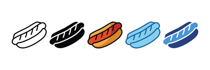 Hot Dog  Icon Element For Design