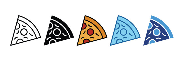 Pizza Slice  Icon Element For Design