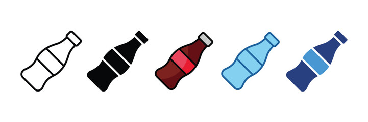 Cola Bottle  Icon Element For Design