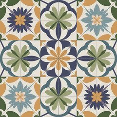 Fototapeta premium vector illustration hires Collection of High-Resolution Abstract , Seamless ornament Patterns with Diverse Designs and Textures 