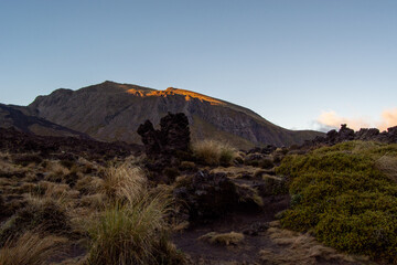 Volcanic Landscape at Sunrise